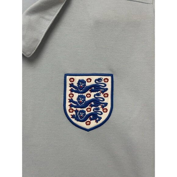 Umbro Team England Polo Shirt Mens Size XL Light Blue Football Soccer World Cup - Picture 6 of 13